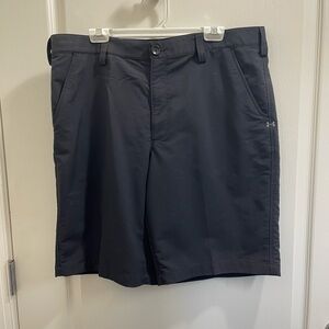 Under Armour Men's Navy Blue Chino Golf Shorts Size 38 Casual Summer